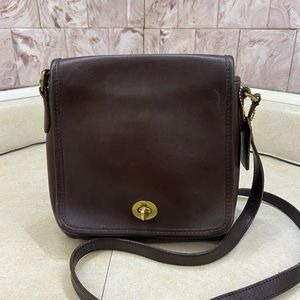 Vintage COACH Legacy Crossbody Bag No. 9076, Brown Leather